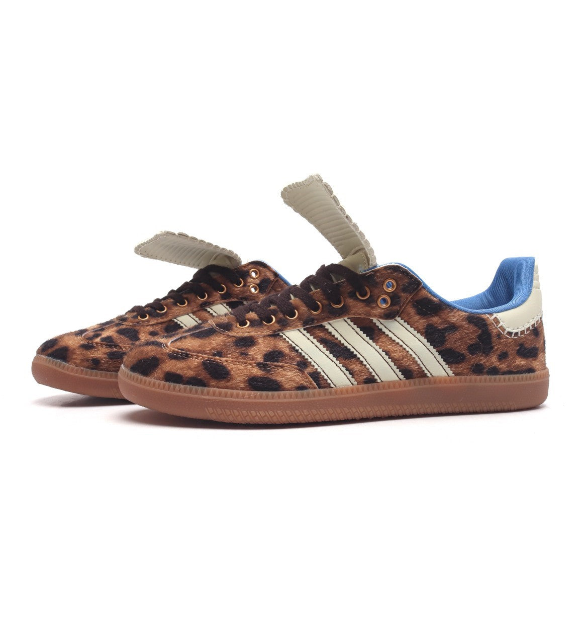 ADDS Wales Bonner Samba Leopard Pony Sneakers