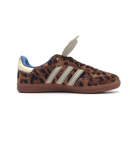 ADDS Wales Bonner Samba Leopard Pony Sneakers